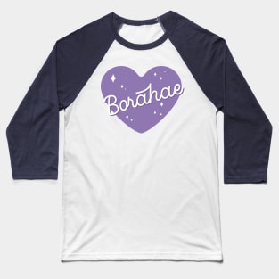 BTS borahae I purple you heart Baseball T-Shirt